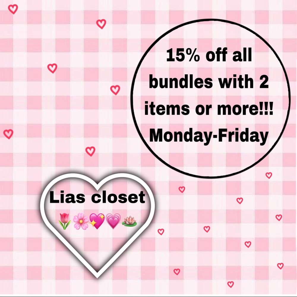 🪷🌷💗15% OFF ALL BUNDLES 2 ITEMS OR MORE // MONDAY-FRIDAY